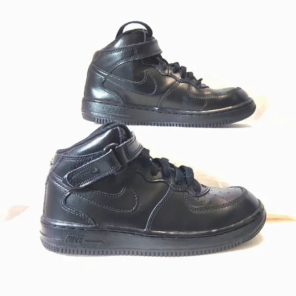 Nike Shoes Nike Little Kids Air Force Mid Black Casual Shoe
